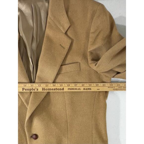 Kingsridge The Toggery Mens Blazer Approx Size 42 100% Camel Hair Vintage READ - Picture 10 of 15
